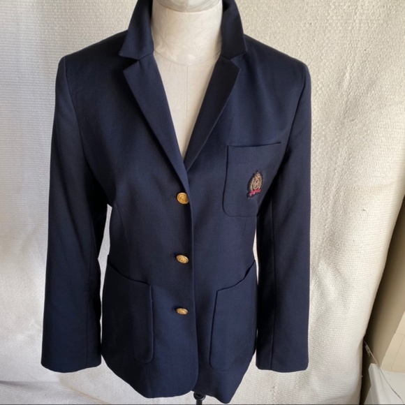 Vintage Tommy Hilfiger M 100% Wool Schoolboy Blazer - Picture 8 of 8